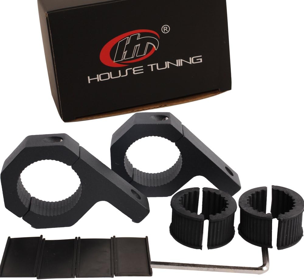Bar Clamps 0.75 inch (3/4"),0.875 inch (7/8"),1 inch Aluminum Tube Clamps for Led light Bar Fog lamp ATV Whips Mount(2Pack)