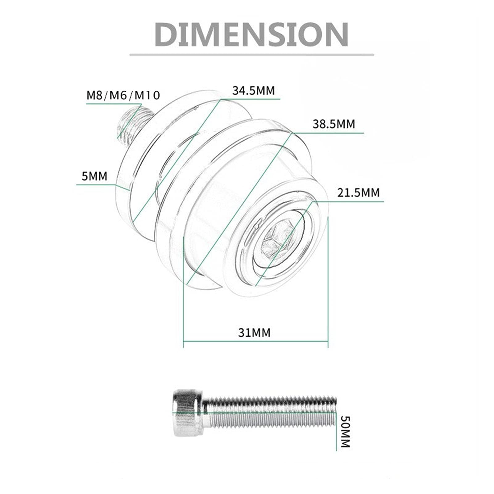 小物 CIMAN Amazon | スギノ(Sugino) CNS Alloy Dust Cap 2個入(ボルト別売