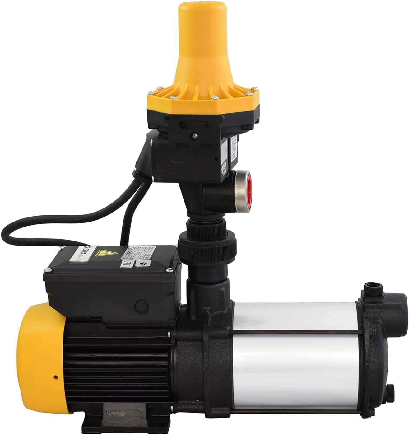 ESPA LEADER Grupo de Presión MISTRAL 90 4M 02, Bomba Aguas Limpias con Kit de Presión, 750 W, Caudal Máx 6.000 l/h, Altura 32 m, Uso Doméstico, Riego y Conjuntos Hidroneumáticos, Acero de Fundición