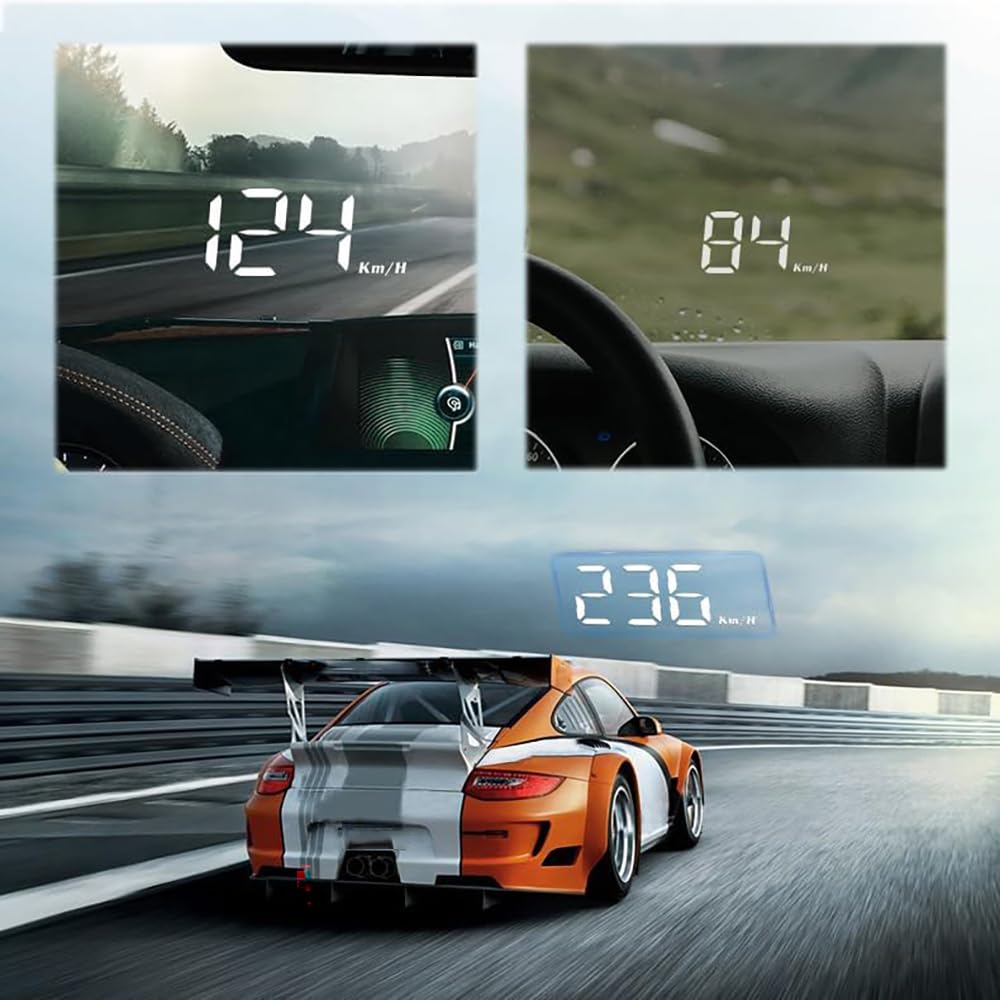 Head Up Display Coche Hud Velocímetro para Subaru Impreza 2.0i 2010–2016, Pantalla Proyector Parabrisas Auto con GPS Display De Velocidad Automotriz para Tablero