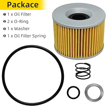Oil Filter Kit Compatible with Honda CB350F CB400F CB500/F/K CB650/C CB750/AC/K/F CB900C/F Goldwing 1000 1100 1200 Nighthawk 650 750