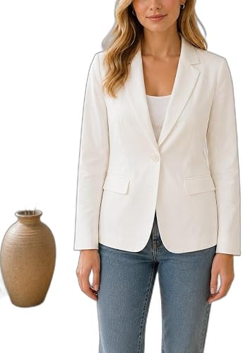 Womens Button Lined Blazer