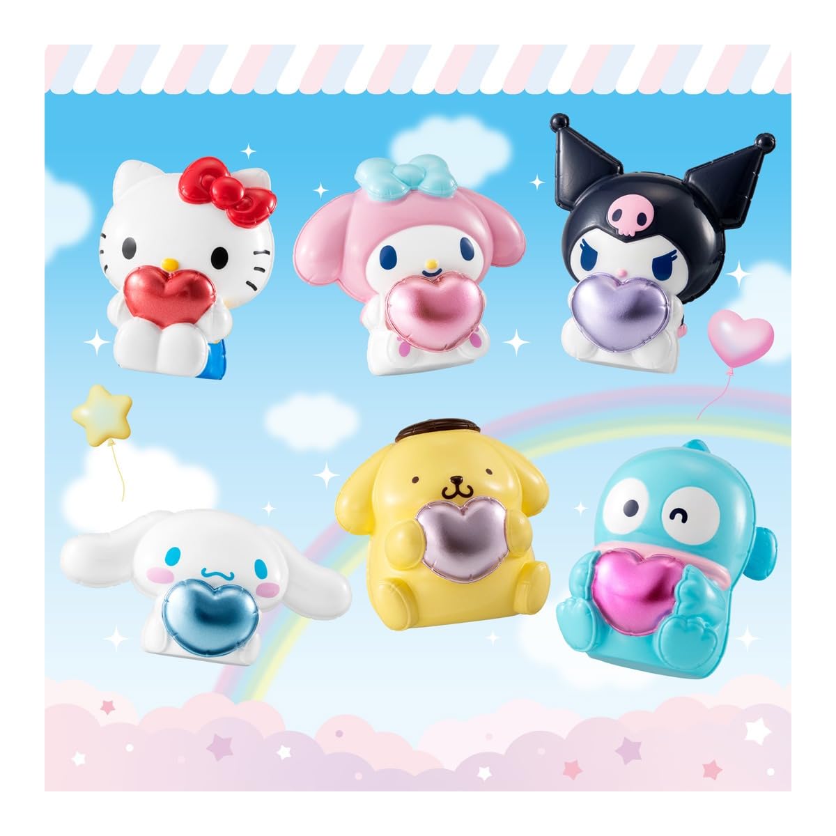 Amazon | ぷっくりバルーンマスコット サンリオキャラクターズ 10個