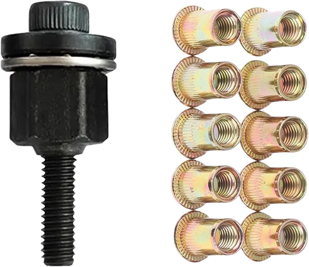 Easy Manual Rivets Nut Installation Tool Lightweight Ergonomic Hand Rivets Nut Setter Simple to Operate for & Repairs Small Assembly Riveting Tool