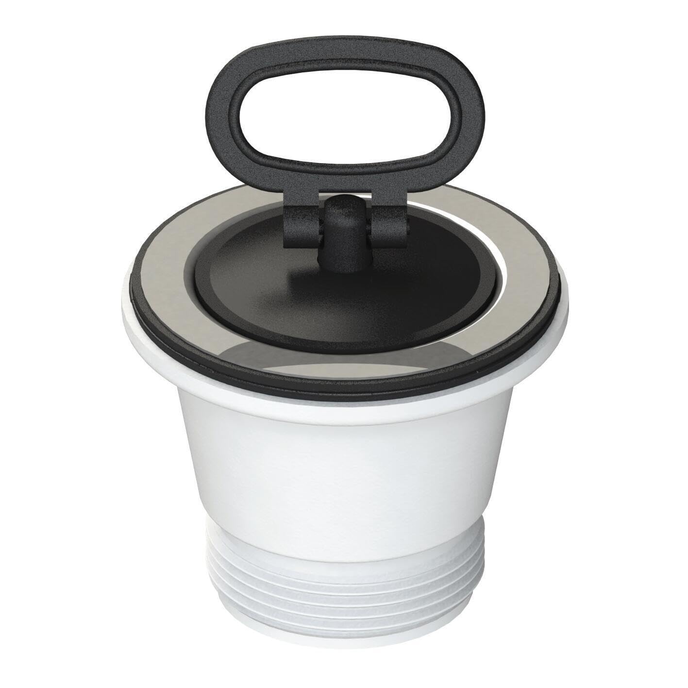 Piletta Universale Per Lavelli - Diametro 70mm, Con Troppo Pieno Telescopico - Uscita 1 1/2'', In Acciaio Inox - Foto 6