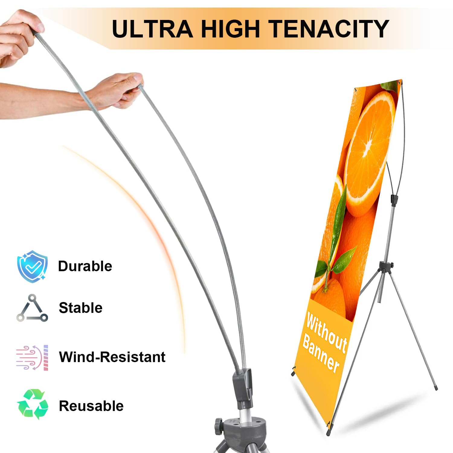Reinforced X Banner Stand -Shipping From USA- 23