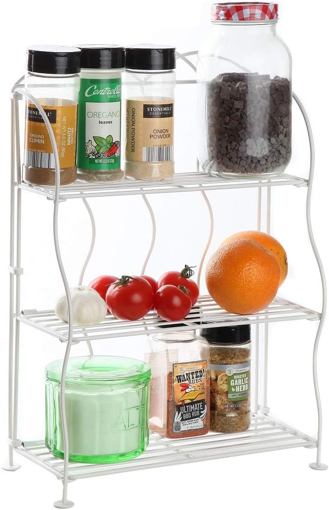 Amazon.com: Lily's Home Metal Countertop Wire Shelf Rack, Great for ...
