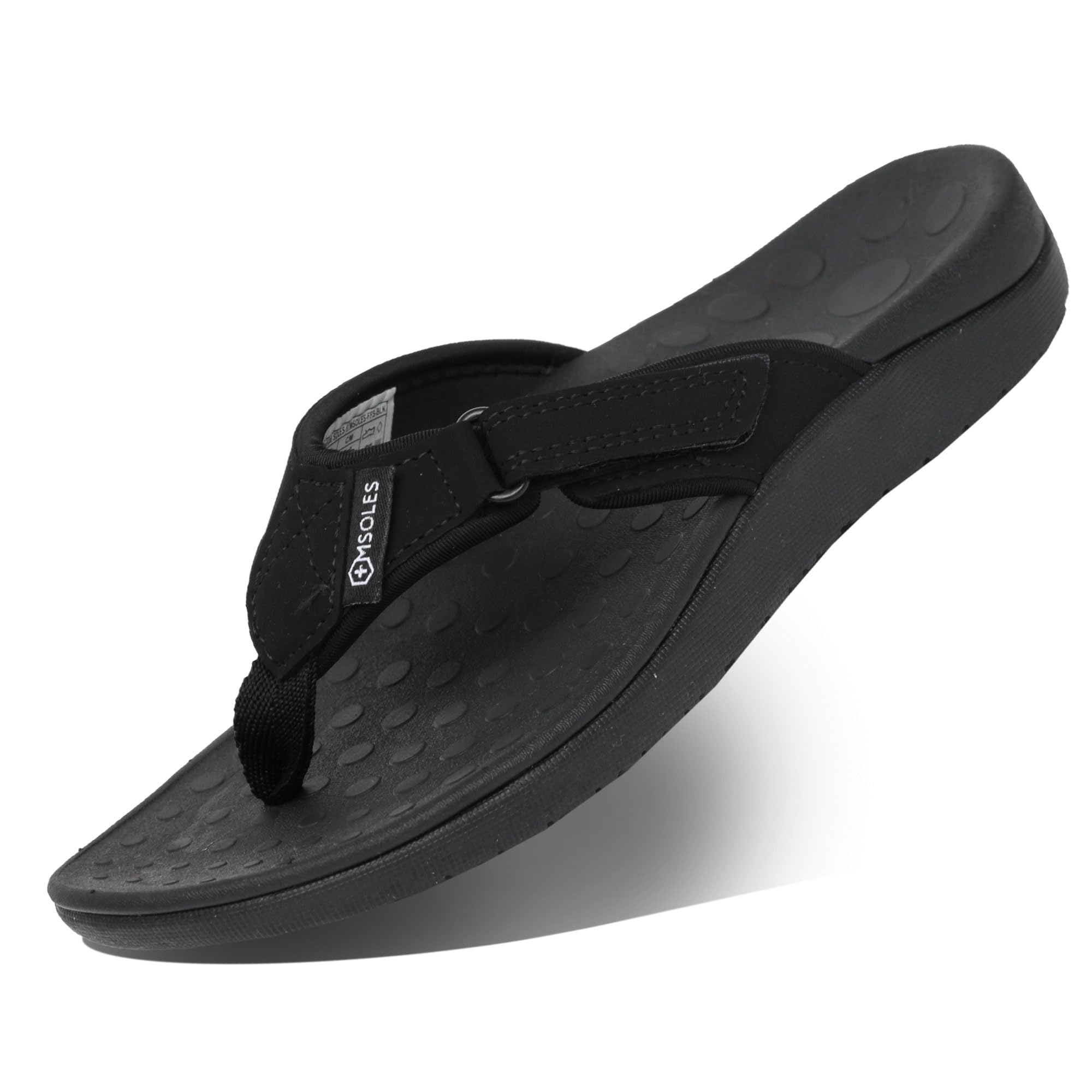 Medical SOLES RX Unisex Slide & Flip-Flop Sandals - Orthotic Recovery Sandal with Comfortable Arch Support and Adjustable Strap for Foot and Leg Pain