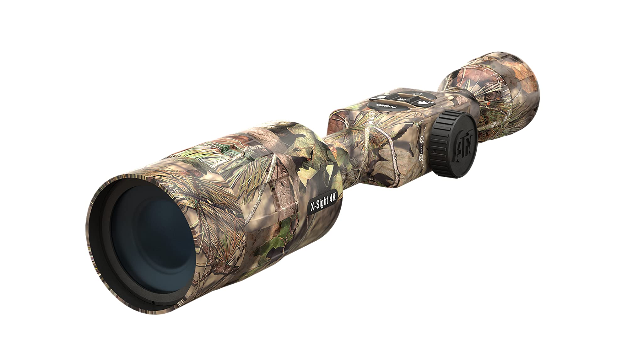 ATN MossyOak X-Sight-4k Pro Smart Day/Night Camouflage Scope w/Full HD Video rec, Smooth Zoom, Bluetooth and Wi-Fi