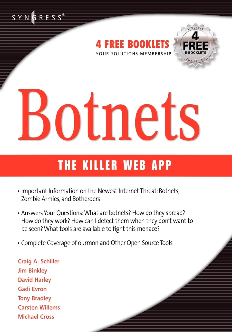 Botnets: The Killer Web Applications cover