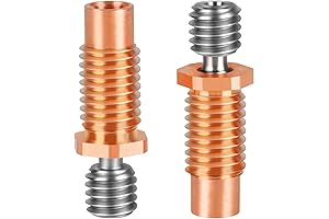UniTak3D E3D Heatbreak V6 Hotend Heatbreak All Metal Threaded, 2-Pack