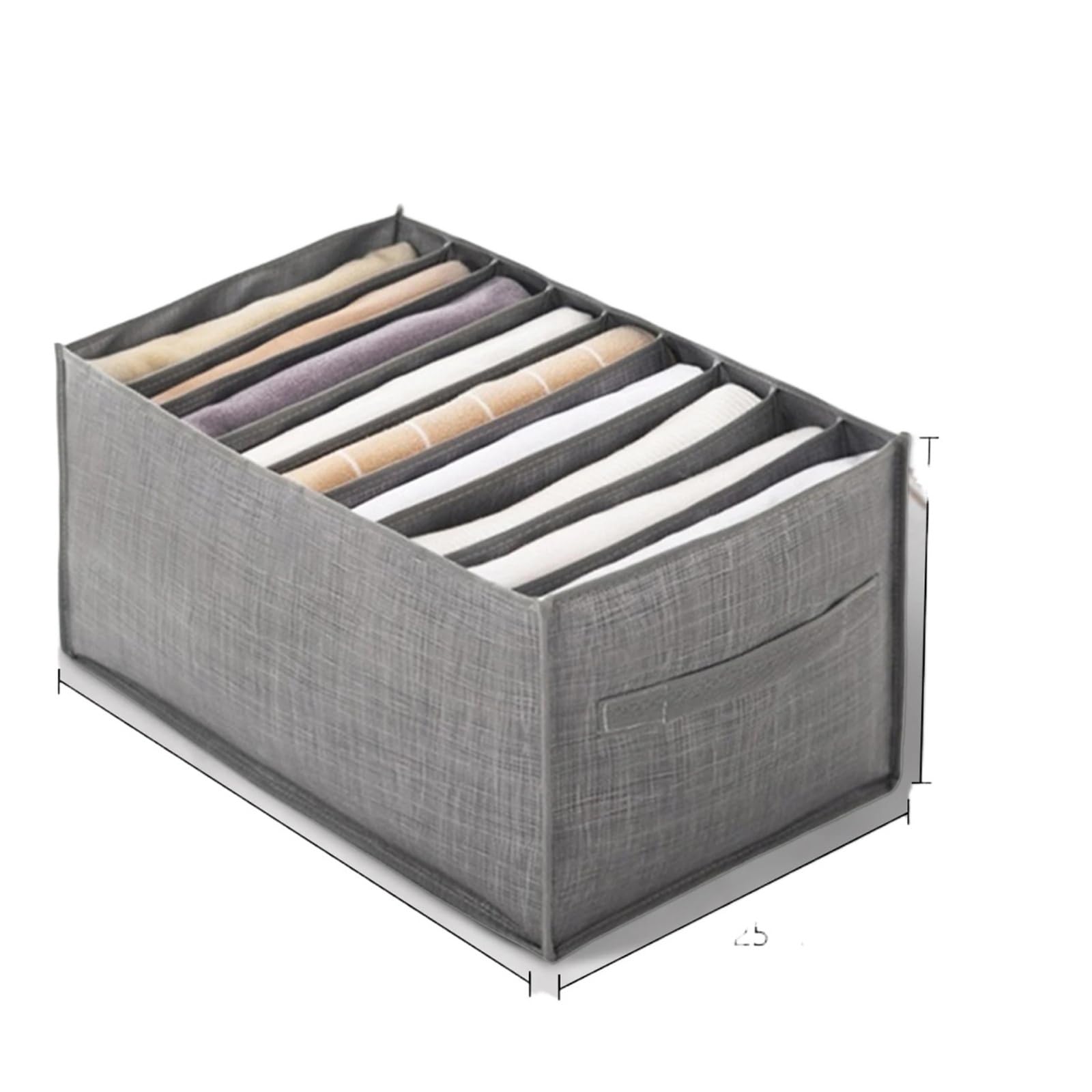 DFGRGRV Drawer Organiser Closet storage box folding underwear partition drawer jeans wardrobe clothes(Orange,Color08)