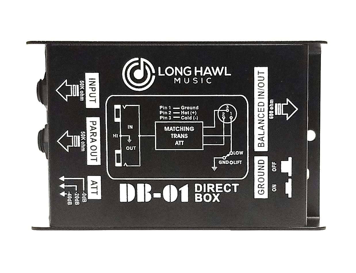 Buy Passive Mono DI Direct Injection Box 1/4 Inch Impedance Transformer