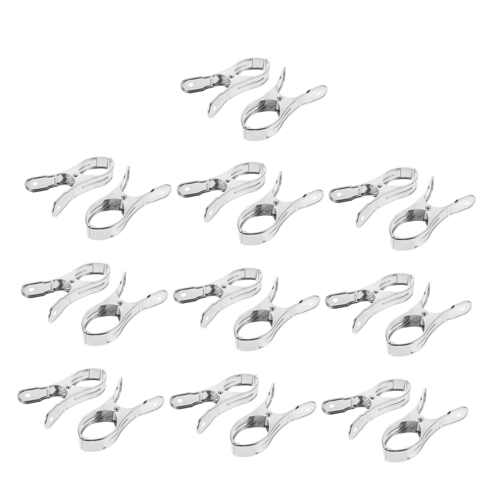 CIYODO 20pcs Stainless Steel Garden Netting Clips Heavy Duty Sunshade Net Clips for Plants