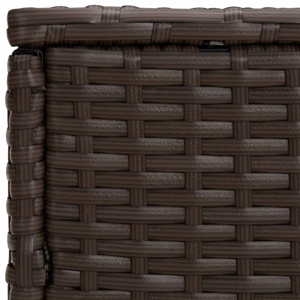3 tavolini da giardino in polyrattan, resistenti alle intemperie, stabili, facili da pulire, per terrazze, balconi, giardini, verande, come ripiano per barbecue, picnic, feste