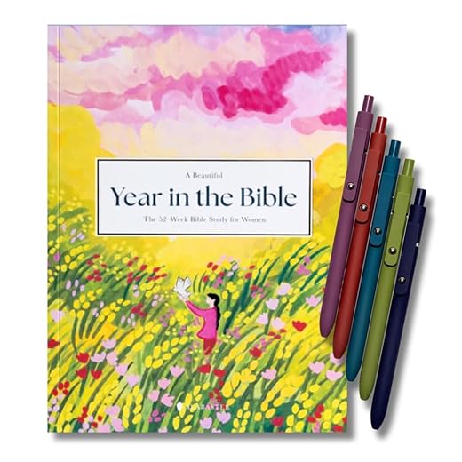 A Beautiful Year in the Bible Study Bundle with Black Gel Ink Pens