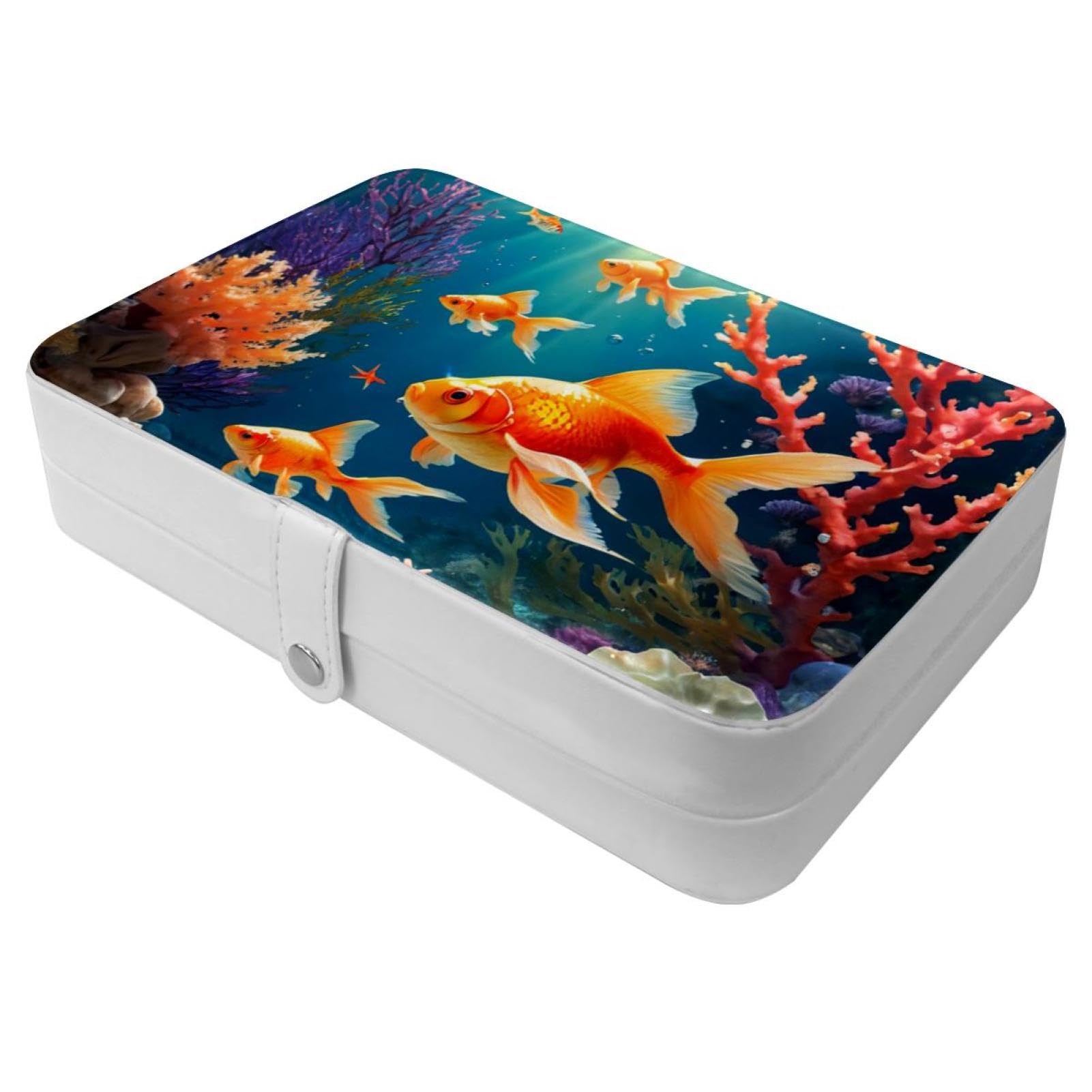 Boîte à bijoux de voyage poisson | L'organiseur compact pour vos vacances