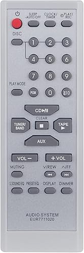 Beyution EUR7711020 Reemplazo de control remoto para sistema estéreo Panasonic SB-PM18 SC-PM18 SC-PM16 SA-PM16 SA-PM17 SA-PM18 SCPM18 SCPM16 SAPM16