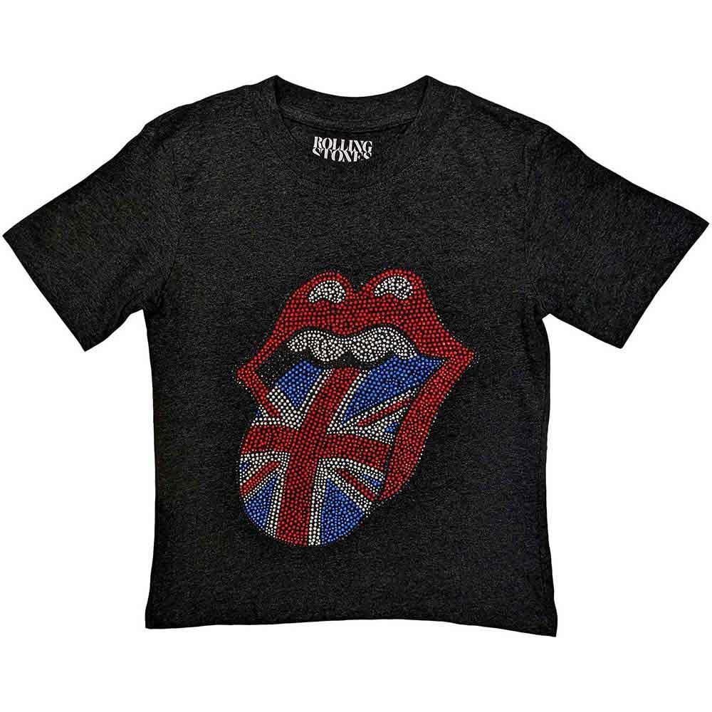 The Rolling Stones Kids British Tongue T-Shirt - Black - 1-2 Years