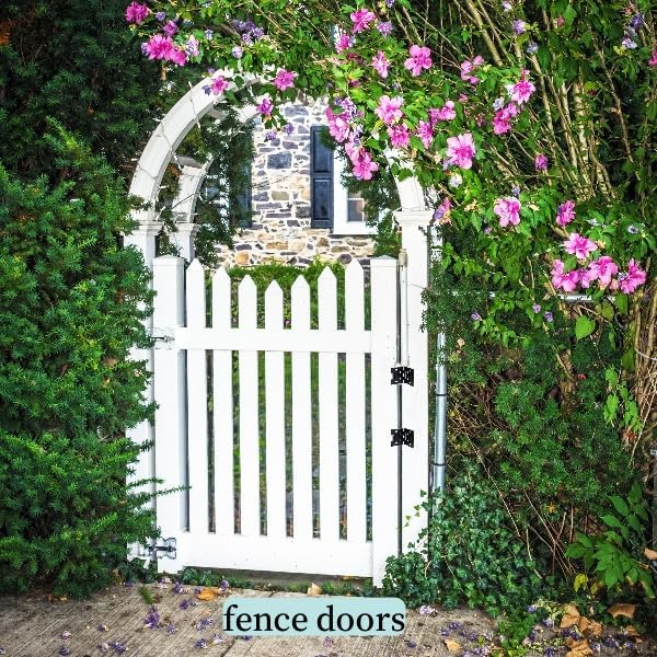 Miniatura 6 de Bisagra de resorte de apertura automática cuadrada negra de 90 grados pequeña de 2 pulgadas de longitud, con tornillos, bisagra de resorte de metal