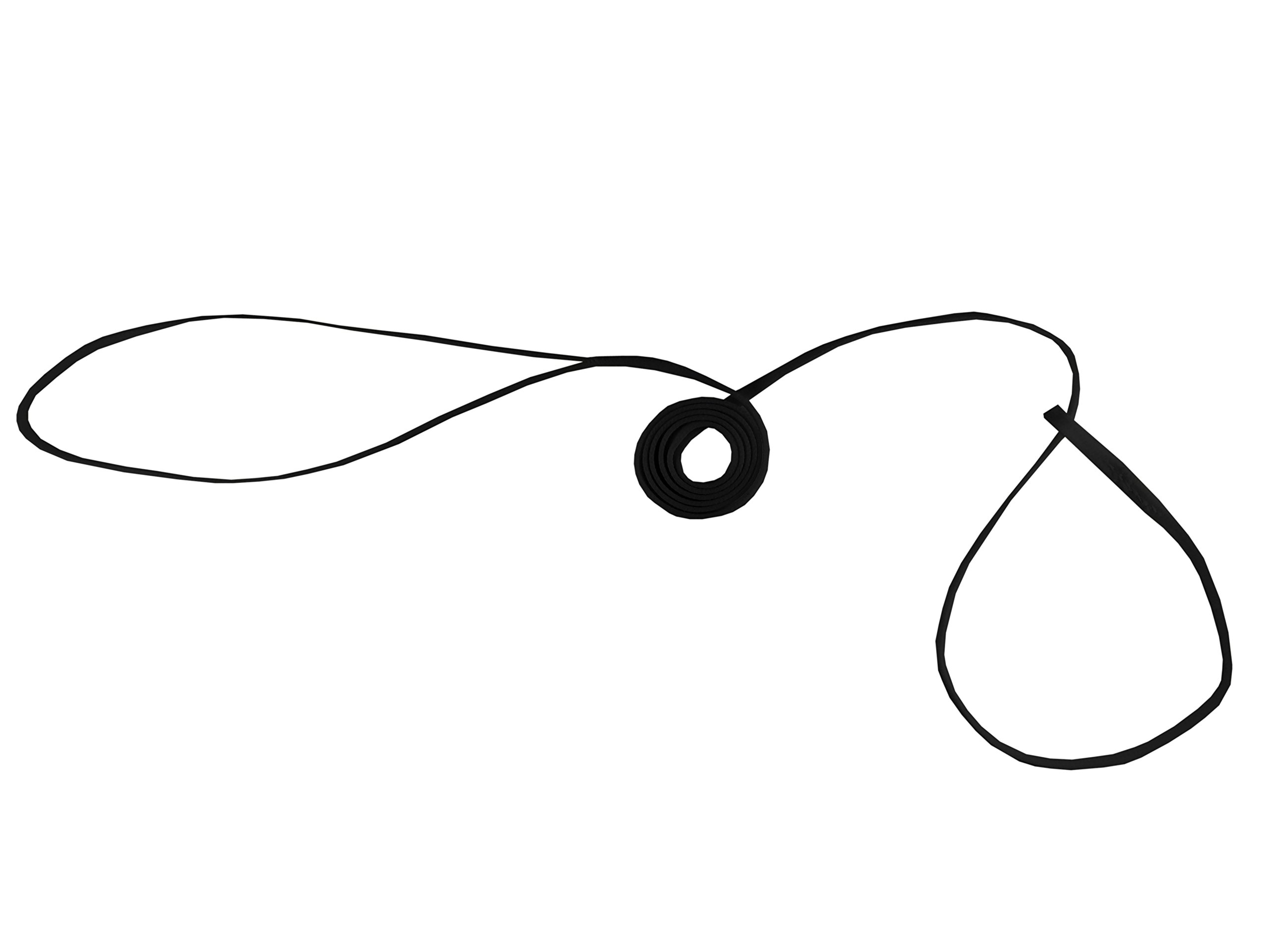 Resco Original American-Made Slip Lead, 3/16" x 48", Black