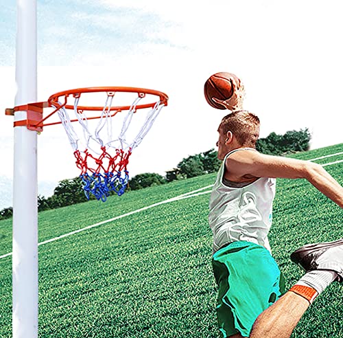 Ccsh Basketball Hoop Outdoor Pillar Basketball Hoop Set, Heavy Duty Hanging Basketball Goals - For Tree Pole, Adjustable Rust-Proof Iron Basketball Rim - Easy Installation #TOP1