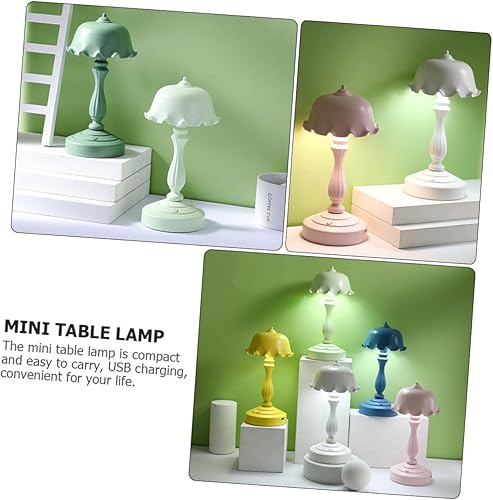 Miniatura 4 de DOITOOL Lámpara de mesa para escritorio, luz de lectura moderna de noche, lámpara de dormitorio, lámpara de dormitorio para estudiantes, luz cálida