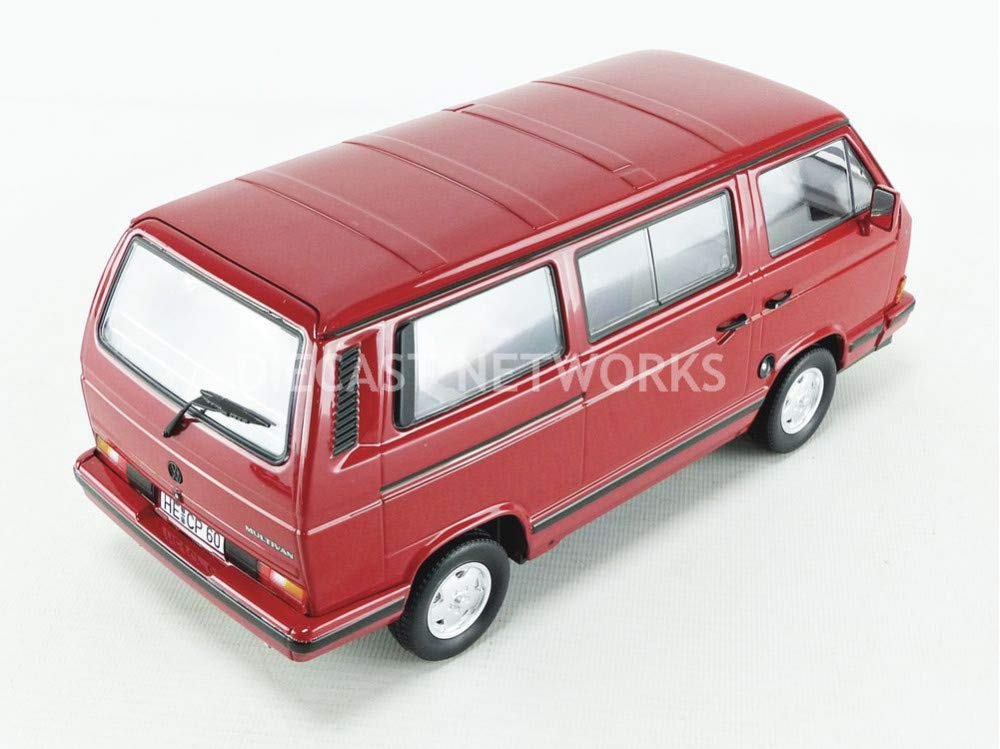 Norev Miniatur Auto 1:18 kompatybilny do oryginalnych Volkswagen T3 Bus Red Star 1992 Rot 188542- Model