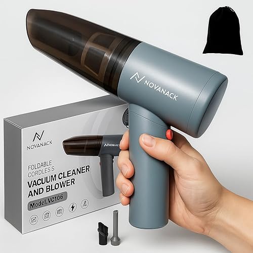 Miniatura 2 de Mini aspiradora de mano  Inalámbrica, recargable de 13000 Pa6000 pa de succión y soplador  Portátil para coche, hogar, pelo de mascotas, polvo,