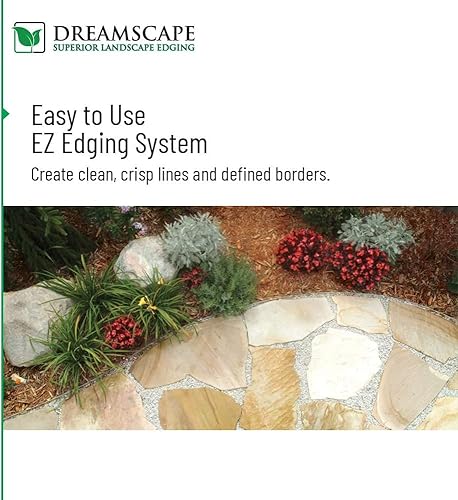 Miniatura 3 de Dreamscape E-Z Edge - Borde de aluminio para paisaje, 8 tiras, 6 pies cada una (48 pies en total), bronce, borde de paisajismo de calidad