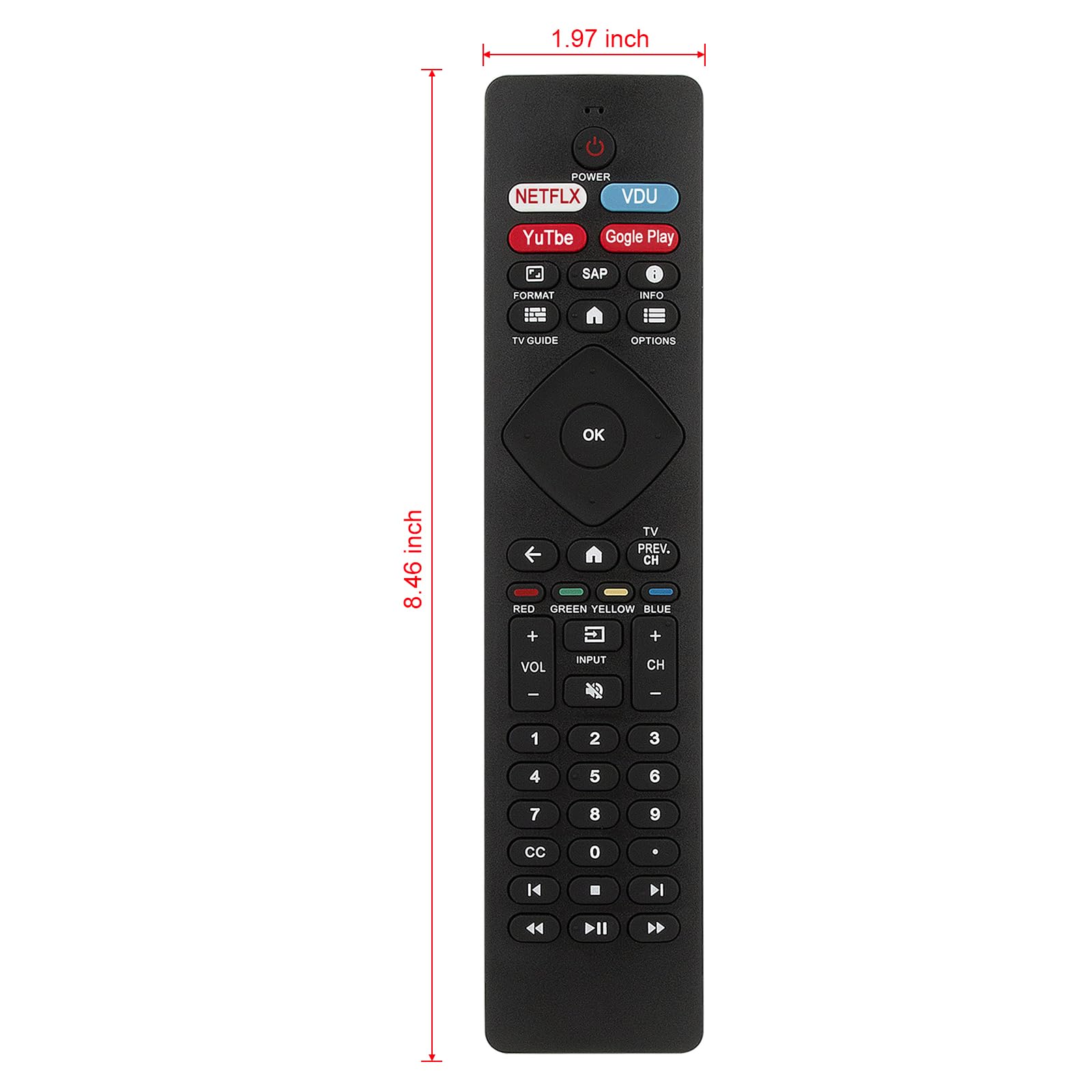 Fernbedienung Für Philips TV Ersatz-Fernbedienung Für Philips