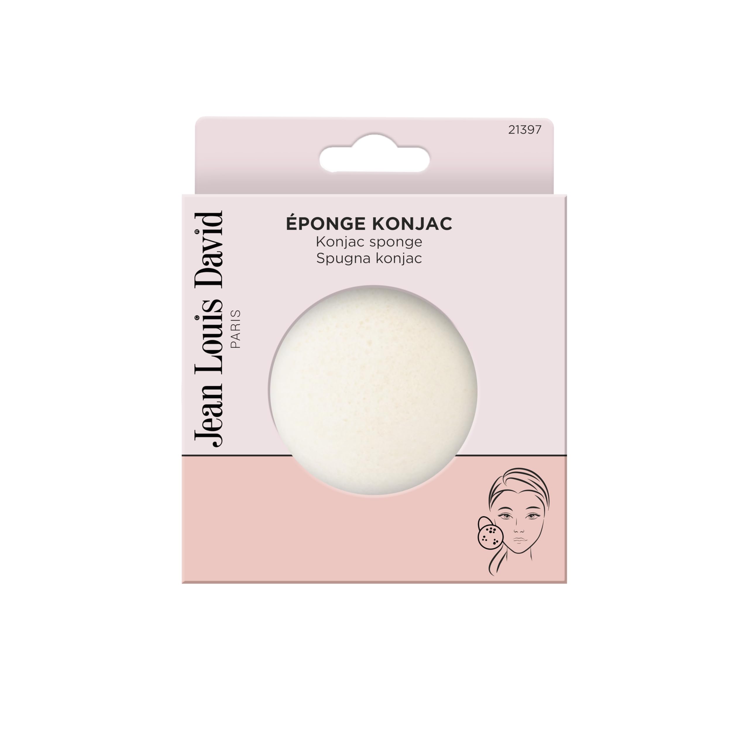 Jean Louis David Konjac Sponge Gentle Facial Cleansing