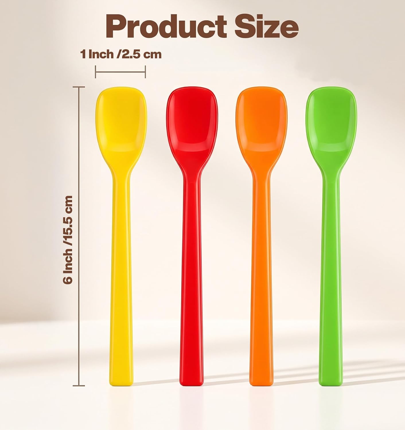 4 Pcs Small Silicone Spoon, Silicone Spatula Spoon for Eating