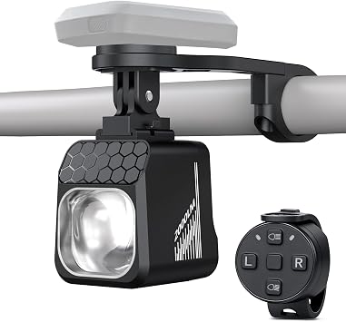 2000 Lumens Bike Headlight, Compatible with Garmin/Bryton, High & Low Beam Anti-Glare Bicycle Front Light, USB-C Rechargeable, Waterproof for Night Riding and Urban Cycling