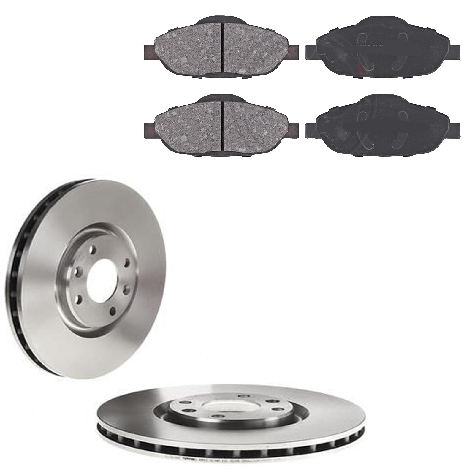 KIT FRENI ANTERIORI compatibile con PEUGEOT 5008 (0U_0E_) - DISCHI + PASTIGLIE OEM: P 61 101, P 61 117 | 17818 |SOSTITUZIONE DIRETTA|BASSA POLVERE|SILENZIOSO