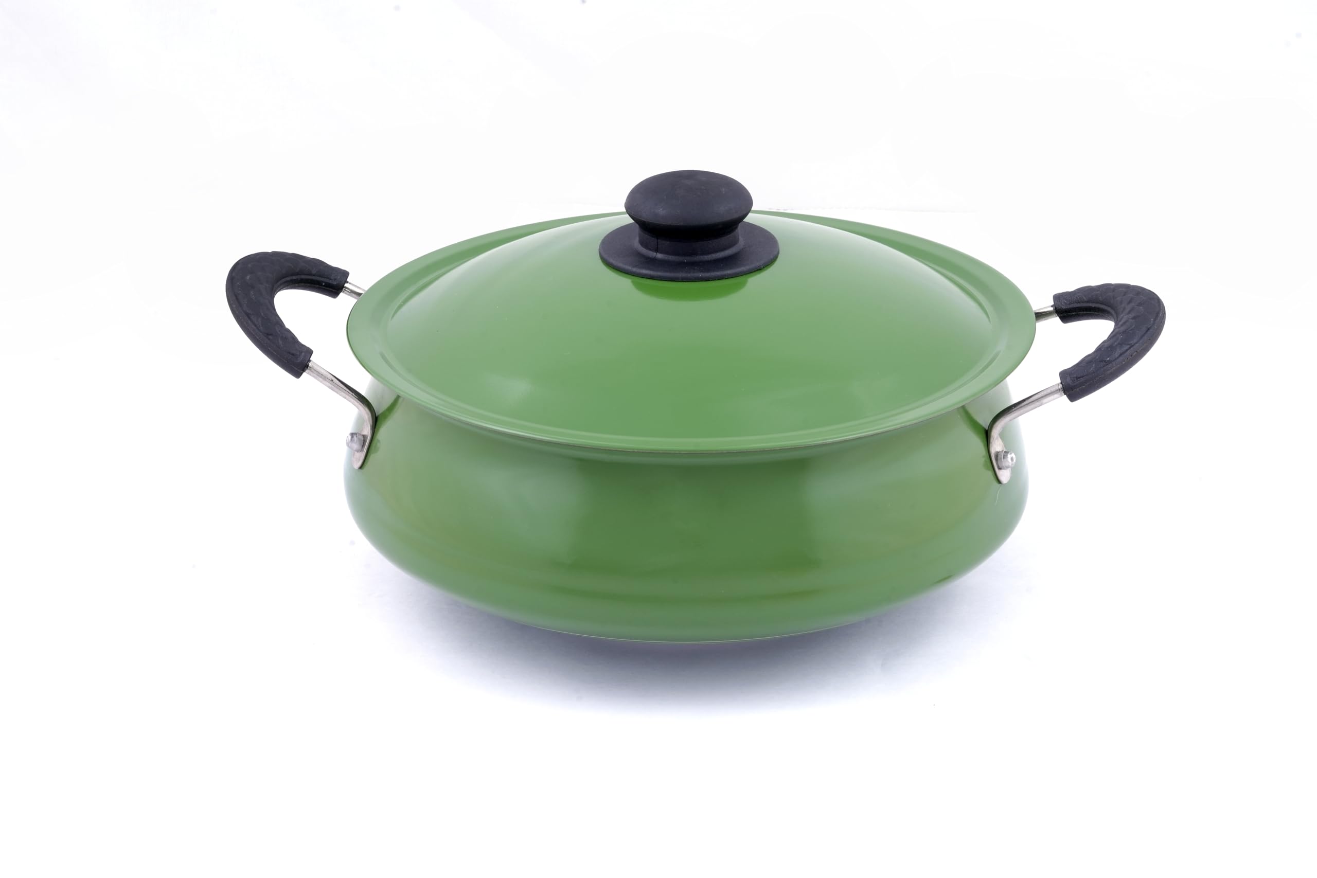 MINOLTA Pride Premium Non-Stick Aluminium Curry Chatty with Lid - 10 L - 1 Year Warranty