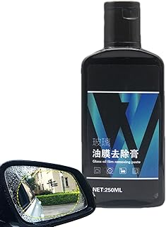 カー・ポリッシュおよび油膜除去剤 - ２５０ｍｌ 自動車ウィンドウポリッシング,自動車用油膜クリーニング - バイク・トラック・ほこり・鳥の糞・シミに対応し、透明性を回復、コーティングと塗装を保護