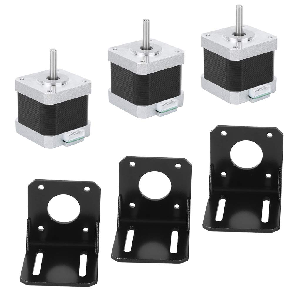 Motor Paso a Paso de 12 V, Accesorio de Impresora 3D de Acero Inoxidable de para Aplicaciones de Impresión 3D, Tamaño de 40 Mm