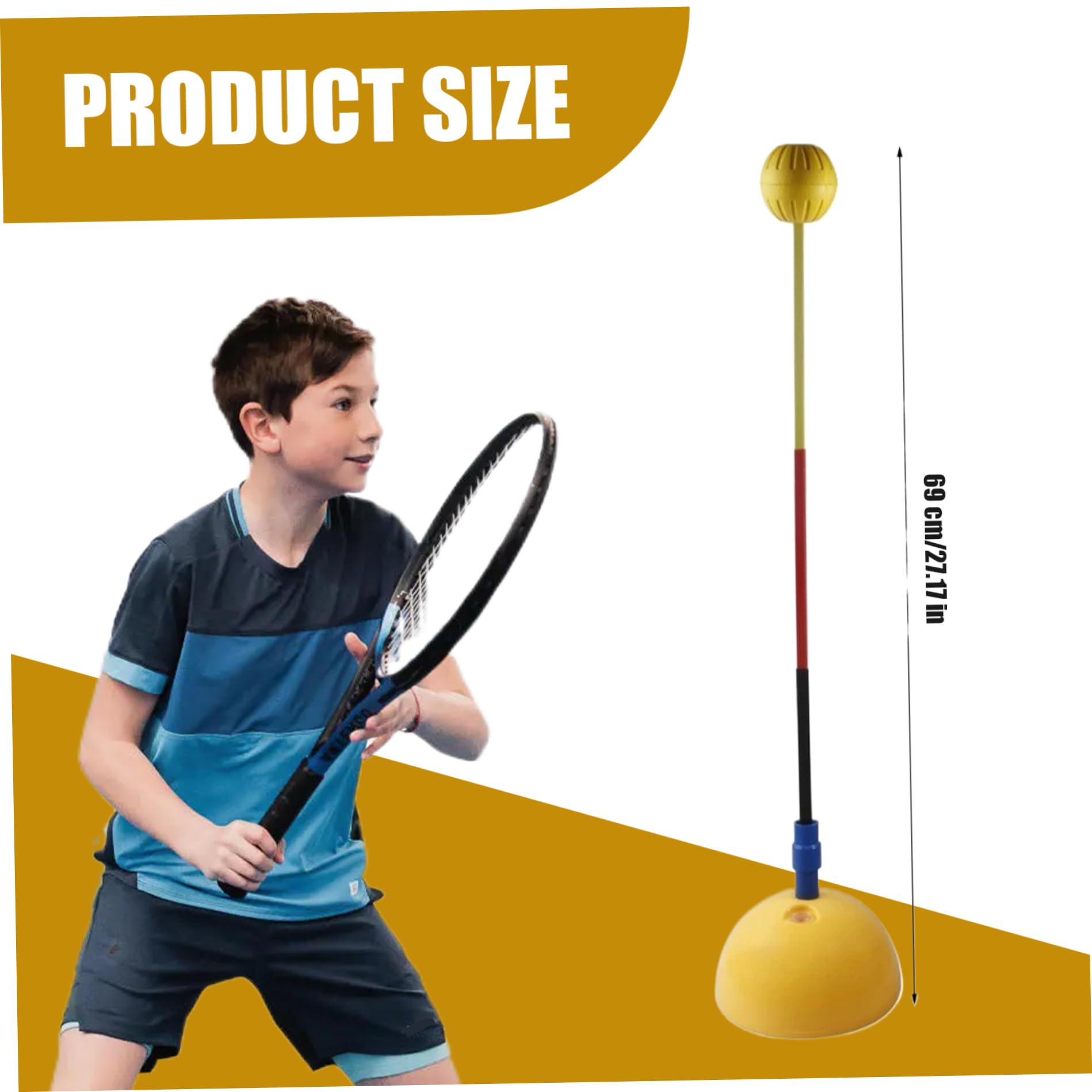 Tennis Trainer for Kids Solo Self Tennis Pratica Dispositivo 27 Attrezzatura Attrezzatura Aiuto Aiuto Esercitazioni Corretta Postura del Corpo per Bambini Remoder