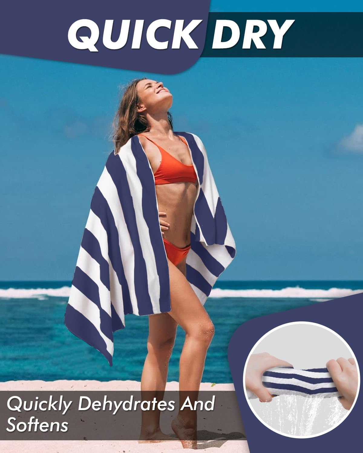 Uiz Merueh Beach Towels On Sale Microfiber Lightweight Thin Beach Towel Sand Free Quick Dry Super Absorbent Large Towels For Swimming Pool Yoga Gym Travel V