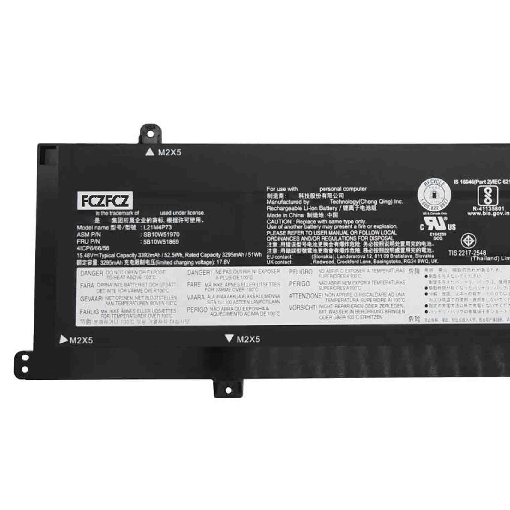 Amazon.com: FCZFCZ L21M4P73 Replacement for Lenovo ThinkPad P16s