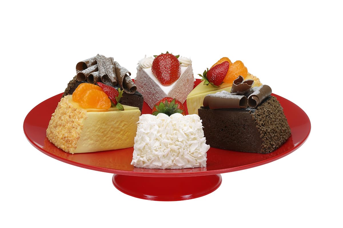 Gastronomi Teşhir Tepsisi Ayaklı Yuvarlak 25 Cm PC