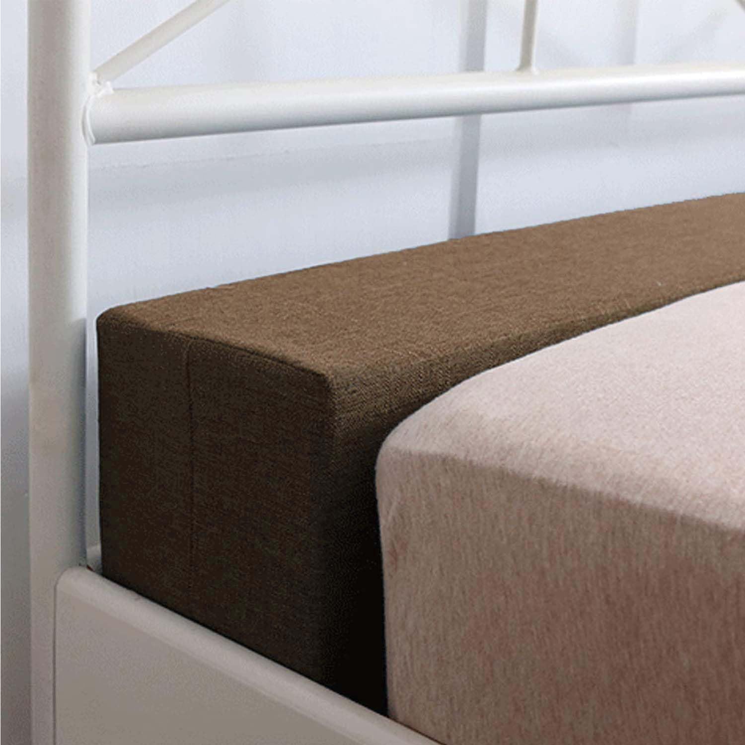 Long Bed Gap Filler, Custom Size Mattress Gap Filler Headboard Pillow for Single/Double/King Bed, Close Gap Between Headboard & Mattress or Foot Board, Mattress Bolster (200x20x20,Dark coffee) — image 1