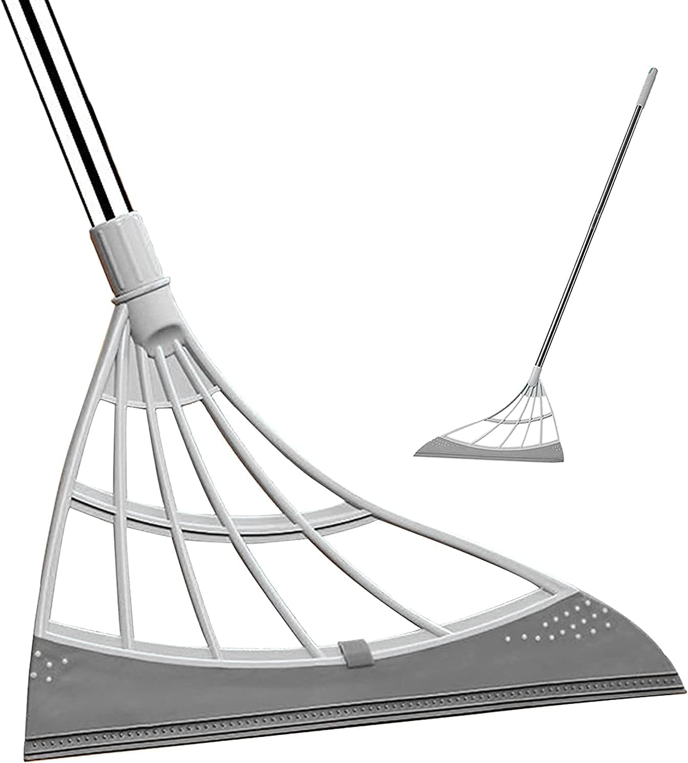 Magic Broom Floor Squeegee home sweep water scraper floor glass Water Foam Cleaning Long Adjustable Removable Handle Anti-Static Household Broom For Kitchen Broom For Cleaning