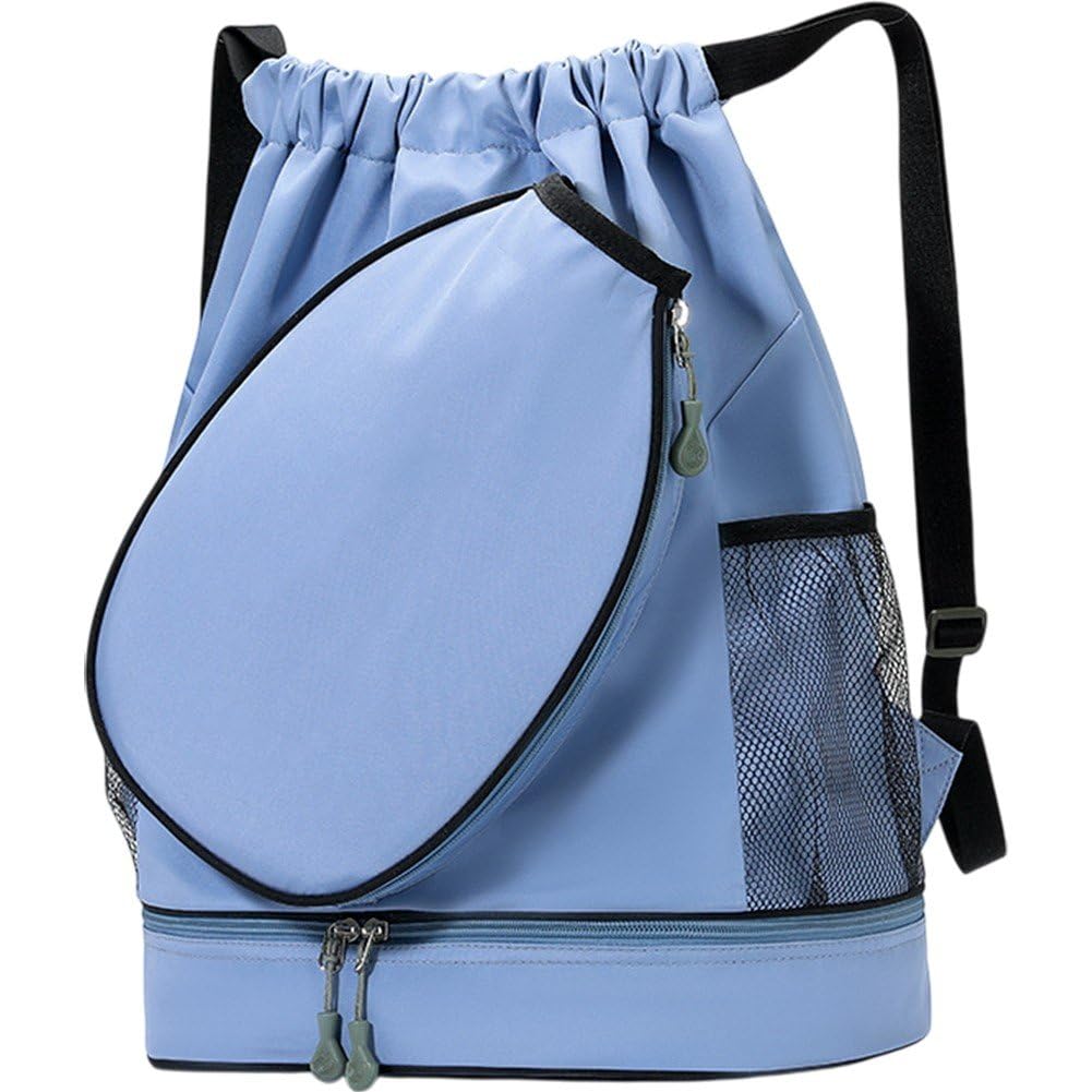 Sac de sport portable avec compartiment chaussures, sac à dos yoga sec humide et fitness
