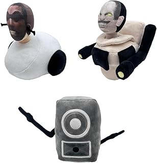 Titan TV Speakerman Plush Toy, 1/3PCS Skibidi-Toilet Plushies Doll Toy, Mini Speakerman Stuffed Toys, Soft Skibidi-Toilet Plush Figure, for Kids, Fans, Home Decor & Gifts
