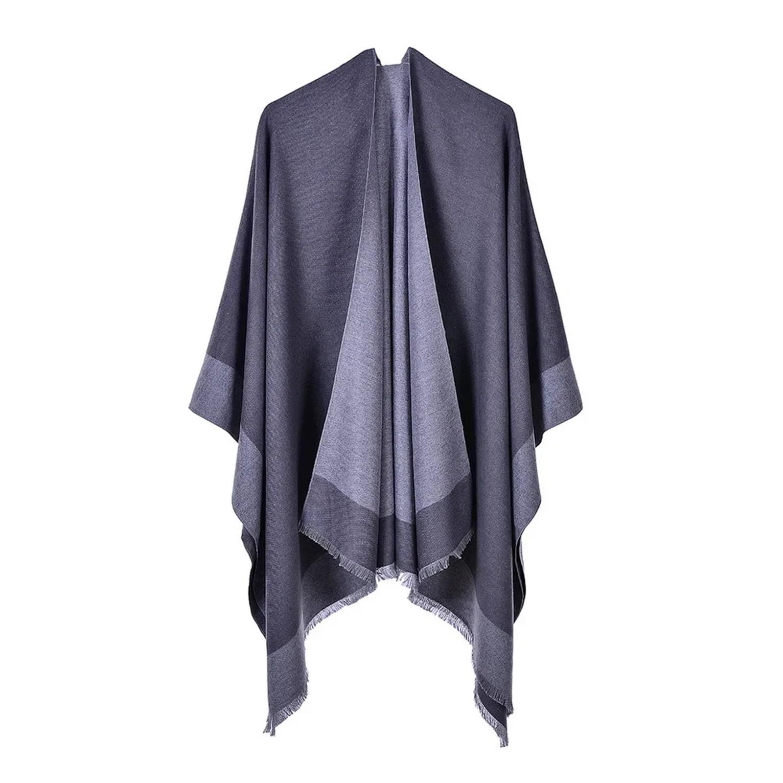 Otoño Invierno Mujer Bufanda versátil cálida Borla Aire Acondicionado habitación Chal Capa Ponchos Capas para Primavera, OtoñO E Invierno