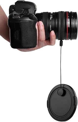 Miniatura 5 de Soporte para tapa de lente de cámara evita que se pierda la tapa del lente para cámara DSLR SLR Canon/Nikon/Sony/Panasonic/Fujifilm con paño de