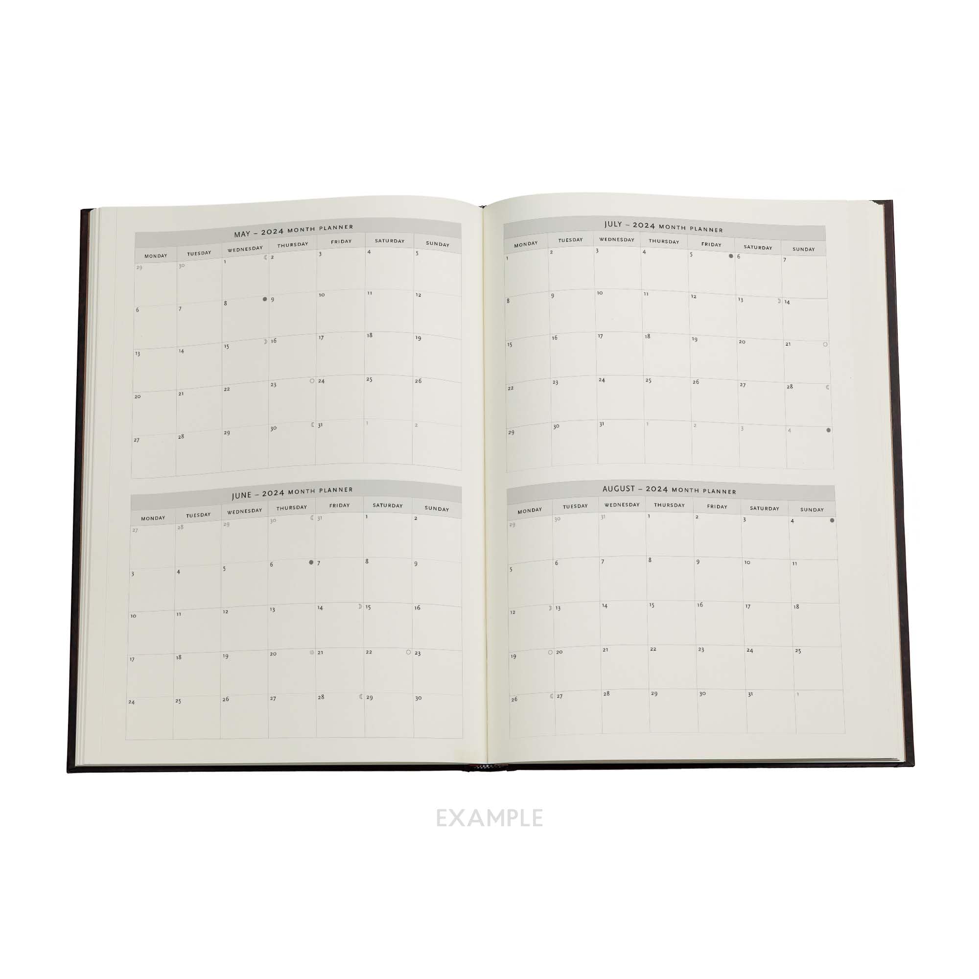 Safavid Indigo (Safavid Binding Art) Grande 12-month Dayplanner 2024