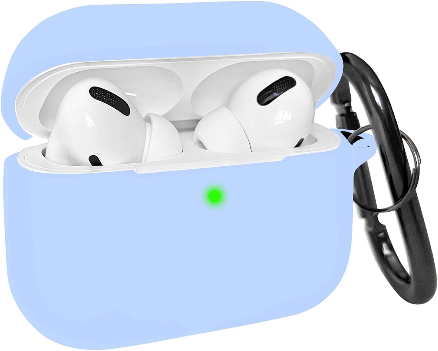 for Airpods pro 2 Case Cover, Men Women with Carabiner for airpods pro 2nd Generation Charging Case - Sky Blue
